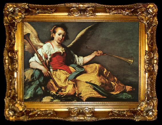framed  Bernardo Strozzi An Allegory of Fame, ta009-2
