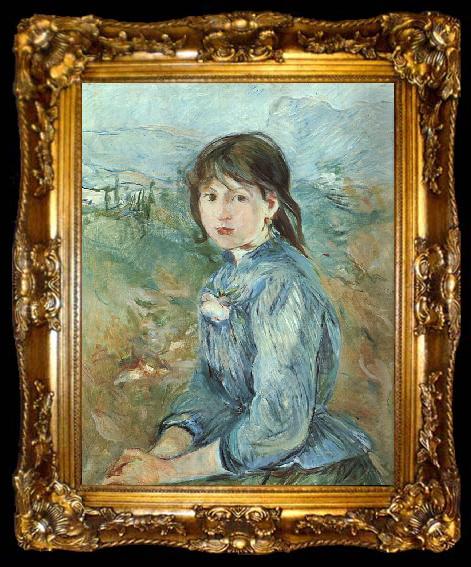 framed  Berthe Morisot The Little Girl from Nice, ta009-2