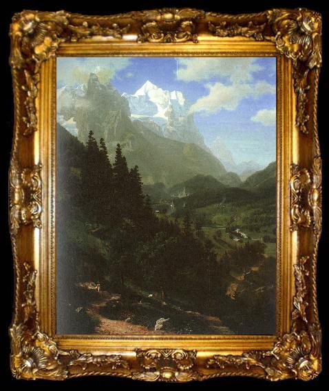 framed  Bierstadt, Albert The Wetterhorn, ta009-2