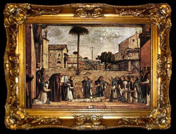 framed  CARPACCIO, Vittore Funeral of St Jerome fg, ta009-2