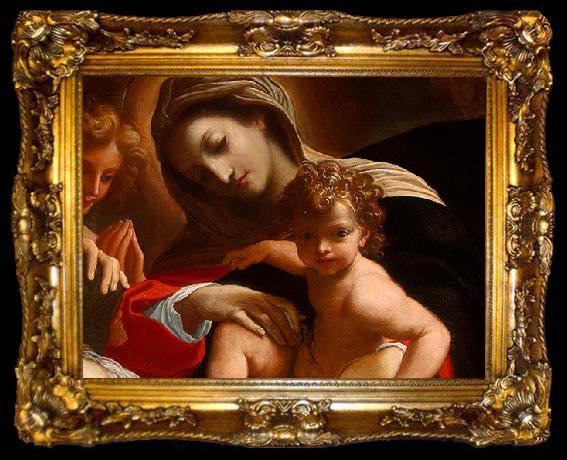 framed  CARRACCI, Lodovico The Dream of Saint Catherine of Alexandria (detail) dfg, ta009-2