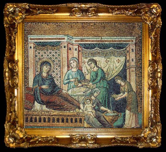 framed  CAVALLINI, Pietro Nativity of the Virgin gsd, ta009-2