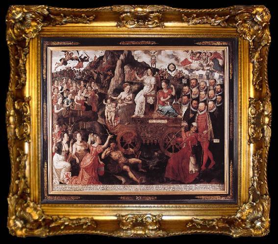 framed  CLAEISSENS, Pieter the Younger Allegory of the 1577 Peace in the Low Countries dfg, ta009-2