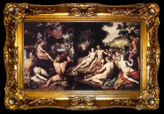 framed  CORNELIS VAN HAARLEM The Wedding of Peleus and Thetis df, ta009-2
