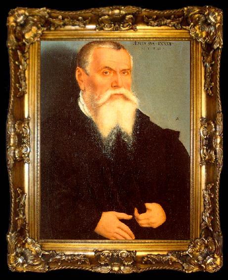 framed  CRANACH, Lucas the Elder Self-Portrait in61, ta009-2