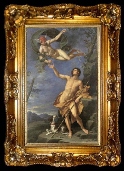 framed  CRETI, Donato Mercury and Paris tyr, ta009-2