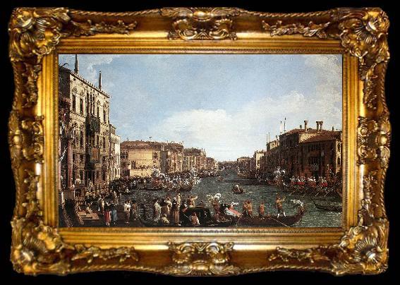 framed  Canaletto A Regatta on the Grand Canal d, ta009-2