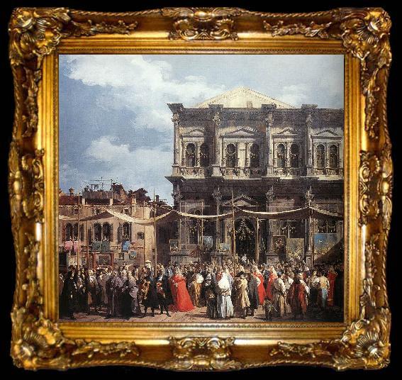 framed  Canaletto The Feast Day of St Roch (detail) f, ta009-2