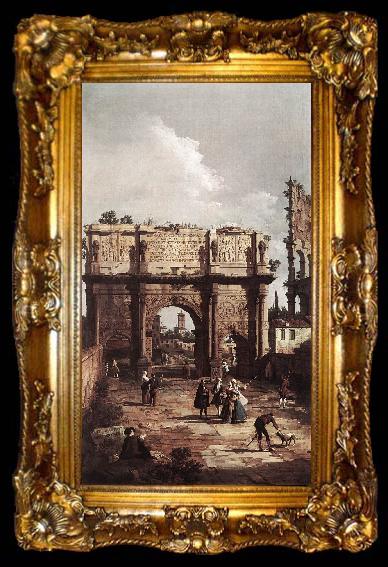 framed  Canaletto Rome: The Arch of Constantine ffg, ta009-2