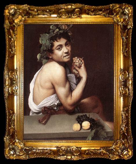 framed  Caravaggio Sick Bacchus g, ta009-2