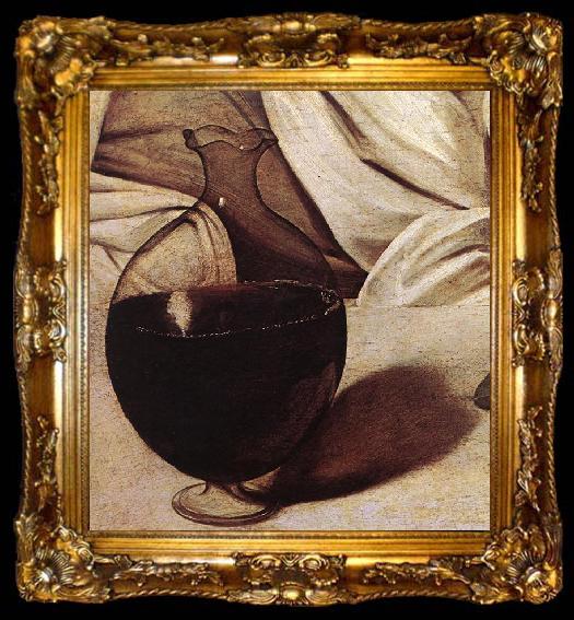 framed  Caravaggio Bacchus (detail)  fg, ta009-2