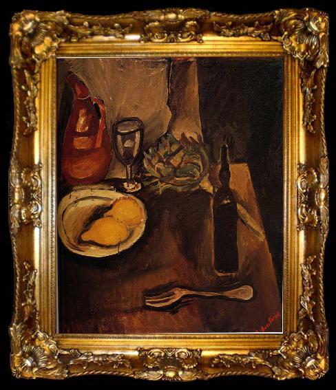 framed  Chaim Soutine Still Life with Lemons, ta009-2