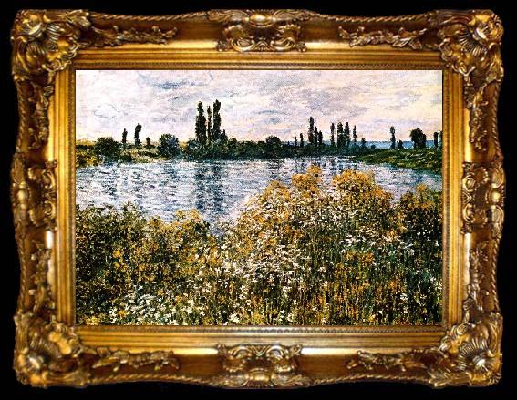 framed  Claude Monet By the Seine near Vetheuil, ta009-2