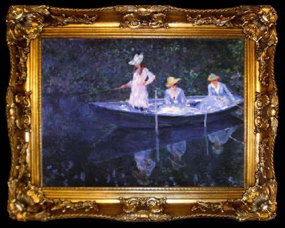 framed  Claude Monet The Bark at Giverny, ta009-2