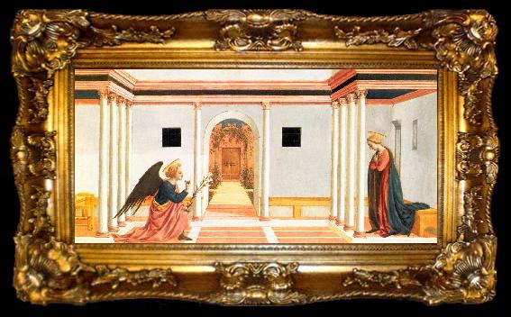 framed  DOMENICO VENEZIANO Annunciation (predella 3) dfg, ta009-2