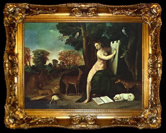 framed  DOSSI, Dosso Circe and her Lovers in a Landscape  sdgf, ta009-2