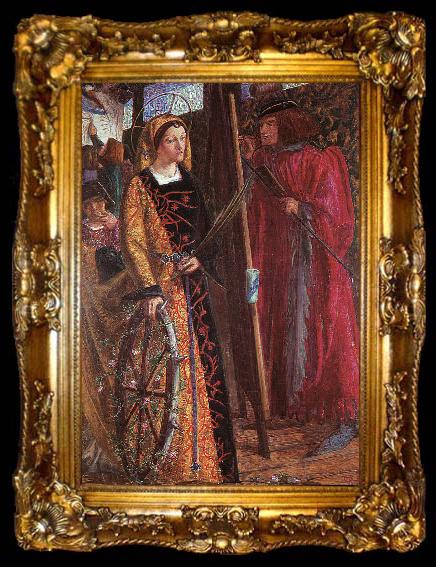 framed  Dante Gabriel Rossetti Saint Catherine, ta009-2