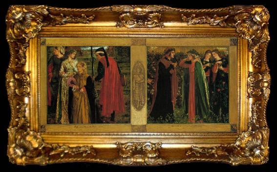 framed  Dante Gabriel Rossetti The Salutation of Beatrice, ta009-2