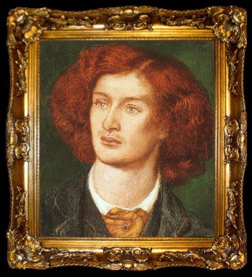 framed  Dante Gabriel Rossetti Portrait of Algernon Swinburne, ta009-2