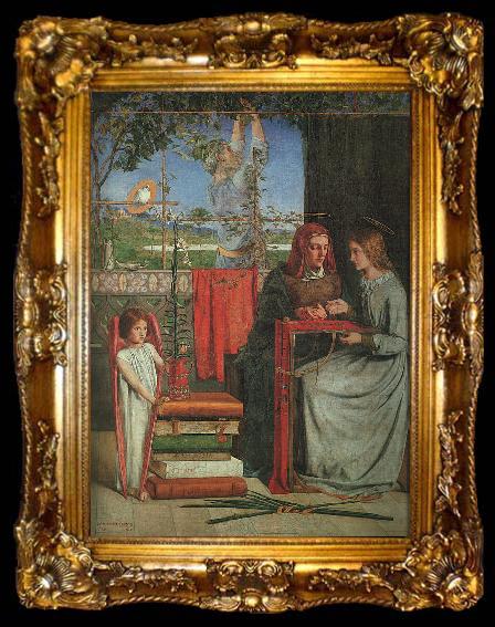 framed  Dante Gabriel Rossetti The Girlhood of Mary Virgin, ta009-2