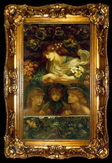 framed  Dante Gabriel Rossetti The Blessed Damozel, ta009-2
