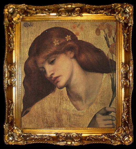 framed  Dante Gabriel Rossetti Sancta Lilias, ta009-2
