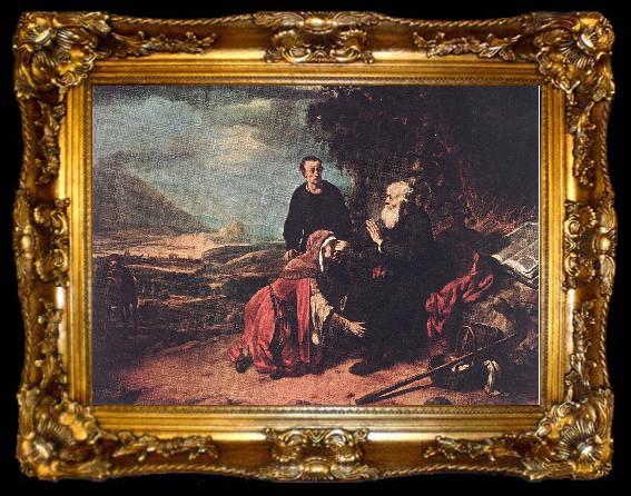 framed  EECKHOUT, Gerbrand van den Prophet Eliseus and the Woman of Sunem f, ta009-2