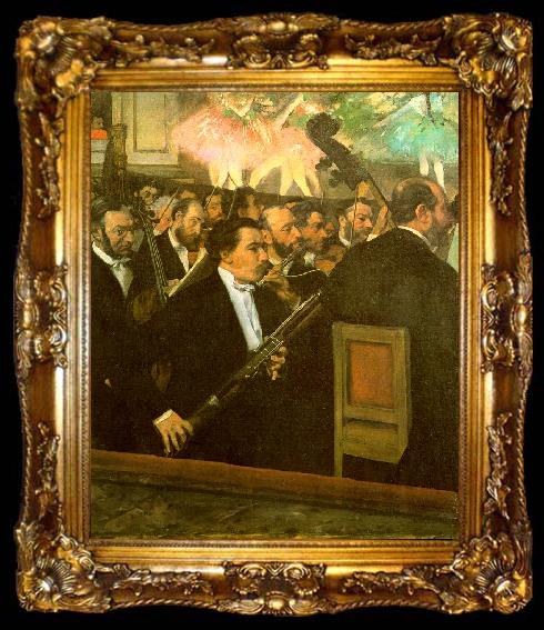 framed  Edgar Degas The Orchestra of the Opera, ta009-2