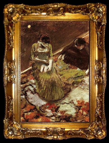 framed  Edgar Degas Avant l
