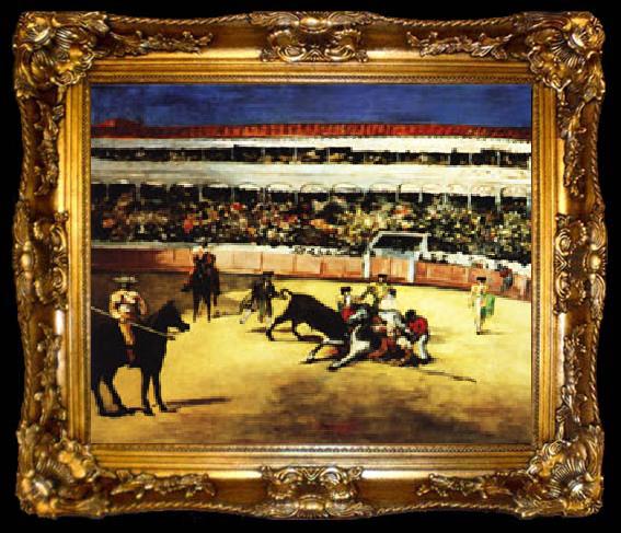 framed  Edouard Manet Bullfight, ta009-2