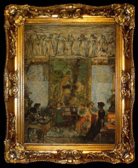 framed  Edouard Vuillard The Library, ta009-2