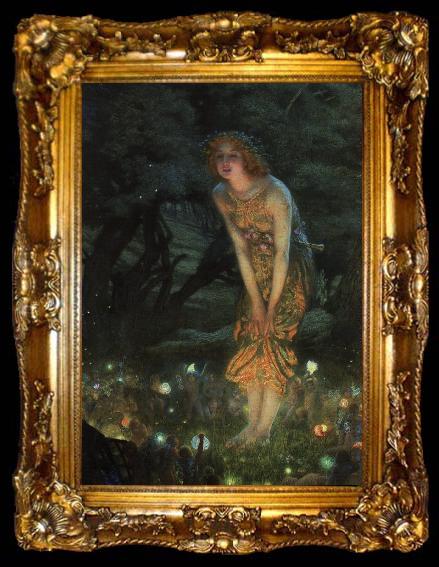 framed  Edward Robert Hughes Midsummer Eve, ta009-2
