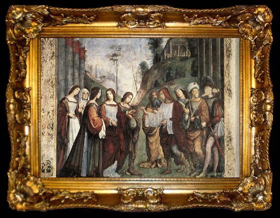 framed  FRANCIA, Francesco The Marriage of St Cecily sds, ta009-2