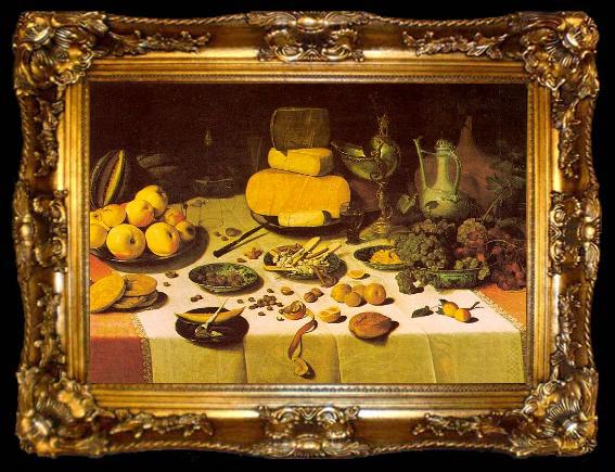 framed  Floris van Dijck Laid Table, ta009-2