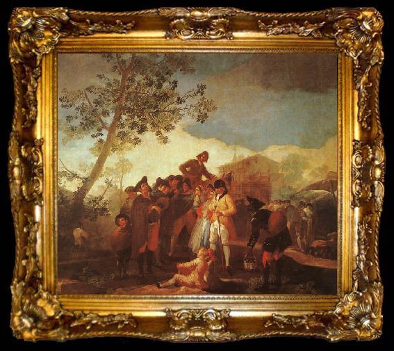 framed  Francisco de Goya Blind Man Playing the Guitar, ta009-2