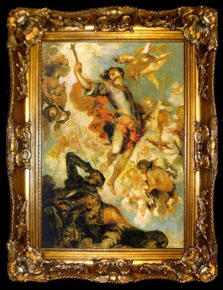 framed  Francisco de Herrera the Younger The Triumph of St.Hermengild, ta009-2