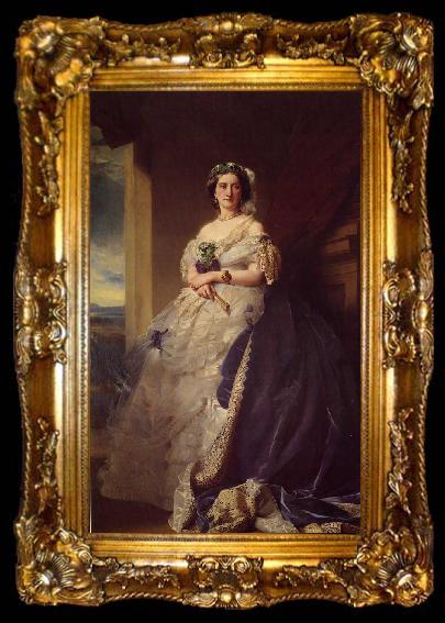 framed  Franz Xaver Winterhalter Julia Louisa Bosville, Lady Middleton, ta009-2
