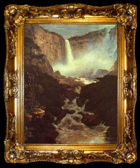 framed  Frederick Edwin Church The Falls of Tequendama, ta009-2