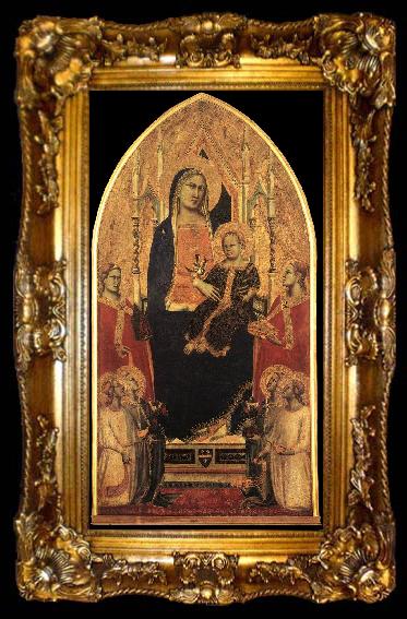 framed  GADDI, Taddeo Madonna and Child Enthroned with Angels and Saints sd, ta009-2