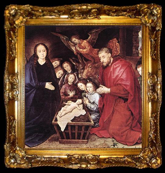 framed  GOES, Hugo van der Adoration of the Shepherds (detail) sdg, ta009-2