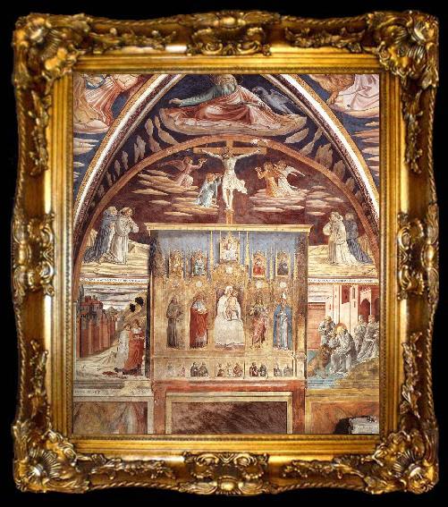framed  GOZZOLI, Benozzo Madonna and Child Surrounded by Saints sd, ta009-2