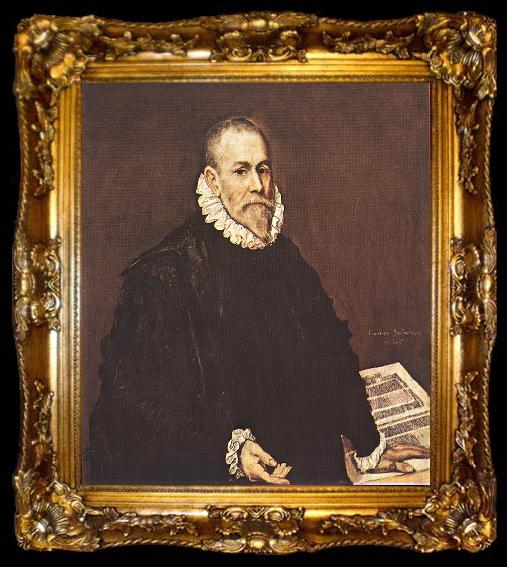 framed  GRECO, El Portrait of a Doctor dfh, ta009-2
