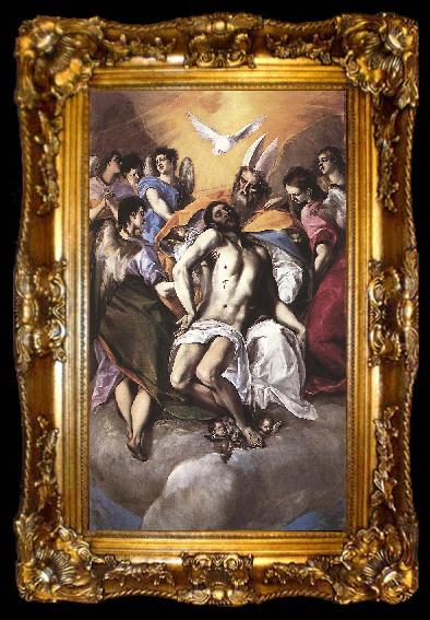 framed  GRECO, El The Holy Trinity fg, ta009-2
