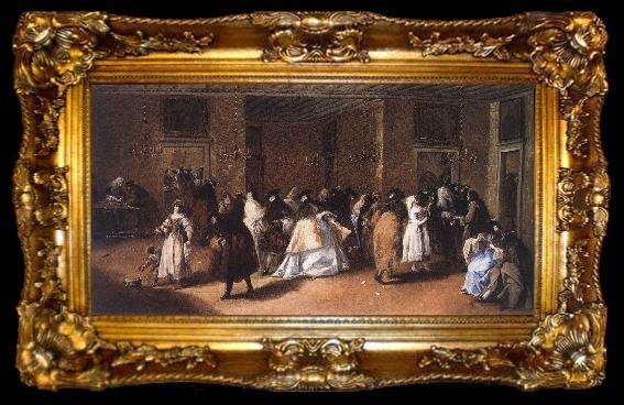 framed  GUARDI, Francesco Il Ridotto (The Foyer) dgh, ta009-2
