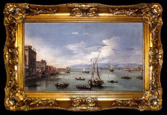 framed  GUARDI, Francesco The Lagoon from the Fondamenta Nuove serg, ta009-2