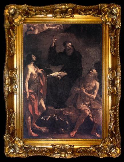 framed  GUERCINO St Augustine, St John the Baptist and St Paul the Hermit hf, ta009-2
