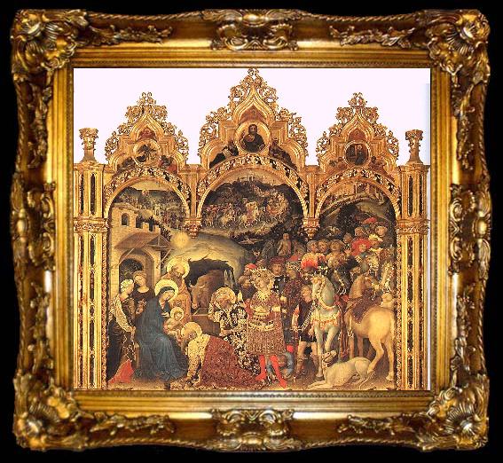 framed  Gentile da  Fabriano The Adoration of the Magi3, ta009-2