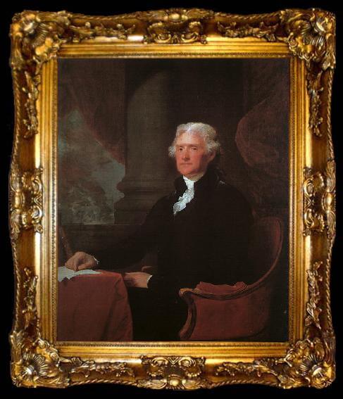 framed  Gilbert Charles Stuart Thomas Jefferson, ta009-2