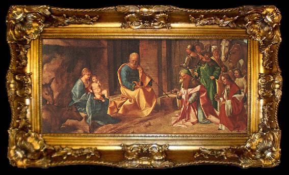framed  Giorgione Adoration of the Magi, ta009-2
