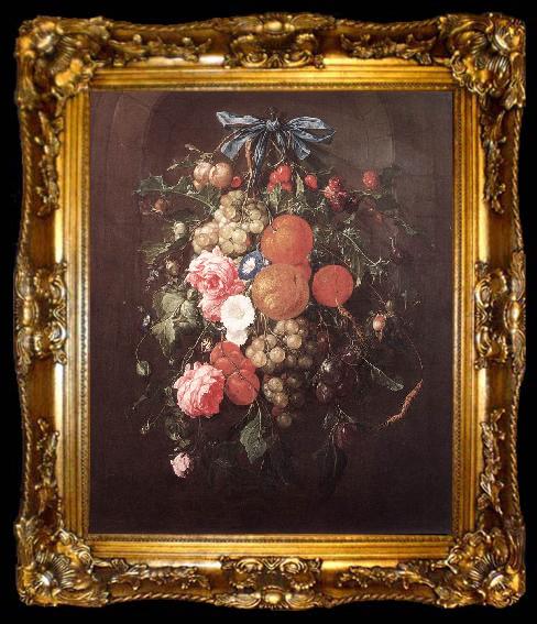 framed  HEEM, Cornelis de Still-Life with Flowers wf, ta009-2